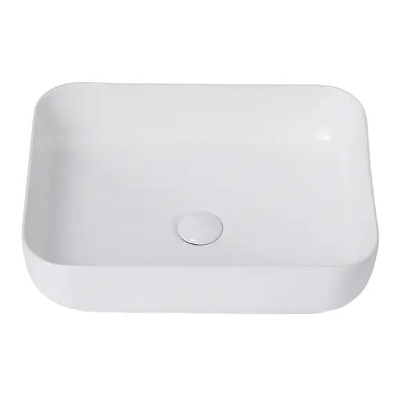 РАКОВИНА НАКЛАДНАЯ ABBER RECHTECK AC2202 БЕЛАЯ