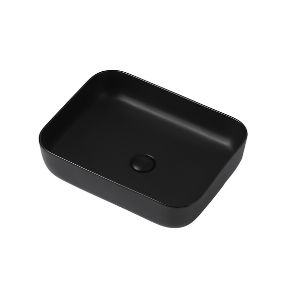 РАКОВИНА НАКЛАДНАЯ ABBER RECHTECK AC2202MB ЧЕРНАЯ МАТОВАЯ