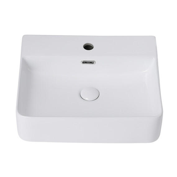 РАКОВИНА НАКЛАДНАЯ ABBER RECHTECK AC2203 БЕЛАЯ