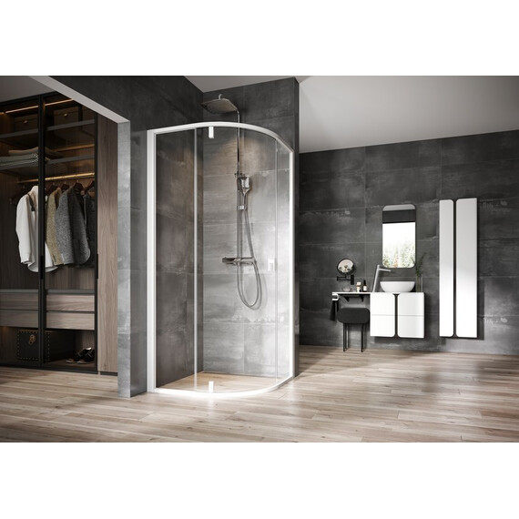 ДУШЕВОЙ УГОЛОК RAVAK NEXTY NSKK3-80 БЕЛЫЙ+ТРАНСПАРЕНТ