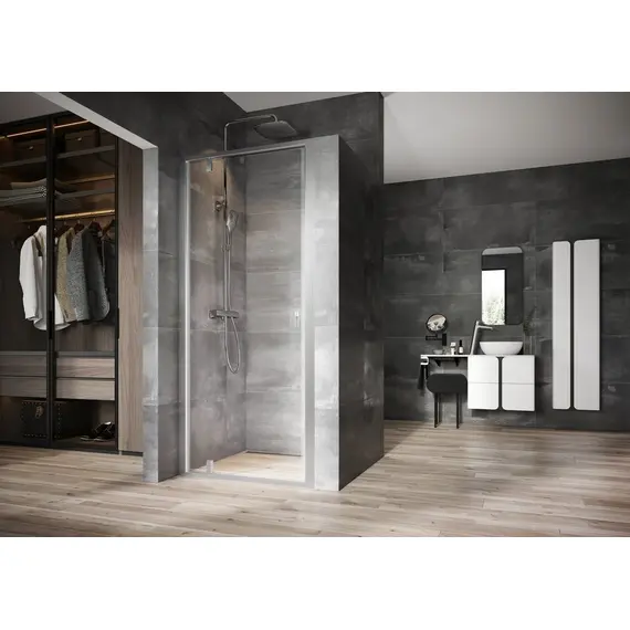 ДУШЕВАЯ ДВЕРЬ RAVAK NEXTY NDOP1-80 ЧЕРНЫЙ+ТРАНСПАРЕНТ