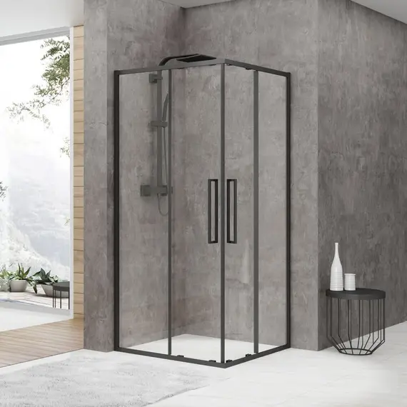 ДУШЕВОЙ УГОЛОК BLACK & WHITE STELLAR WIND S872 BLACK 100X100X195