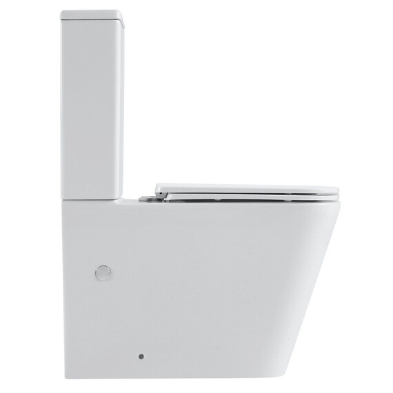 УНИТАЗ КОМПАКТ BLACK & WHITE W-7703 P-TRAP, GEBERIT, RIMLESS 64X36X84