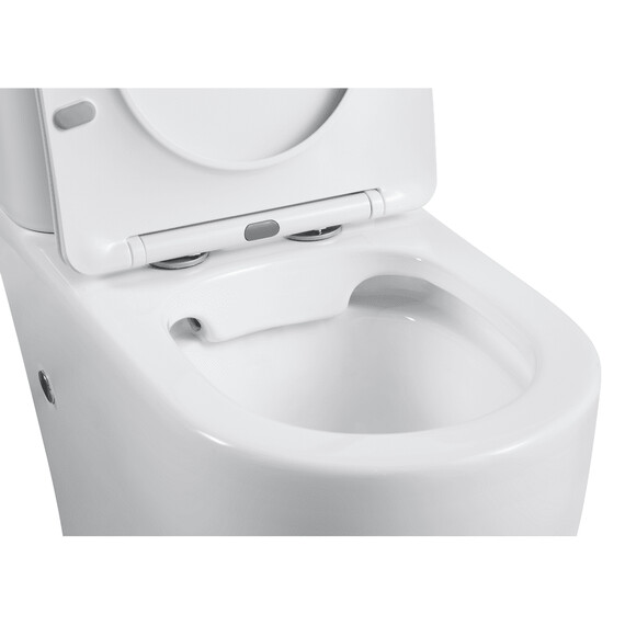 УНИТАЗ КОМПАКТ BLACK & WHITE W-7789 P-TRAP, GEBERIT, RIMLESS 62X36X81