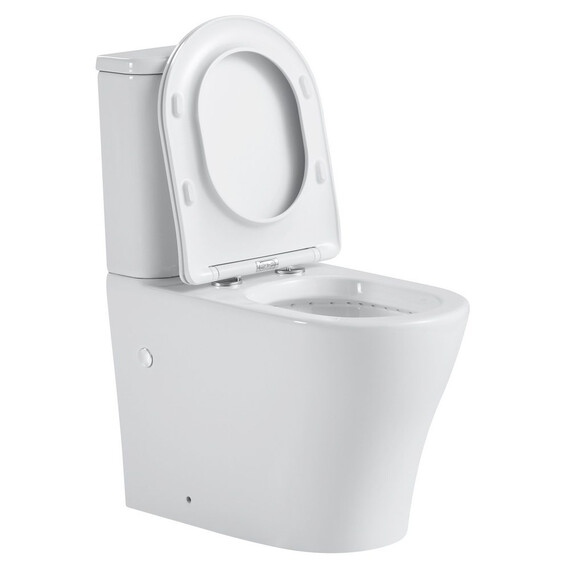 УНИТАЗ КОМПАКТ BLACK & WHITE W-7792 P-TRAP, GEBERIT, RIMLESS 66.5X36X84