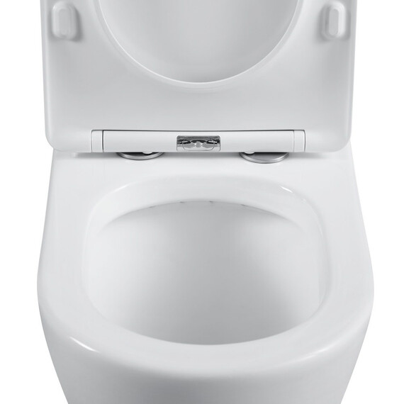 УНИТАЗ КОМПАКТ BLACK & WHITE W-7792 P-TRAP, GEBERIT, RIMLESS 66.5X36X84