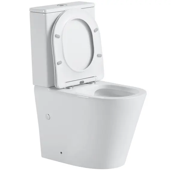 УНИТАЗ КОМПАКТ BLACK & WHITE W-7793 P-TRAP, GEBERIT, RIMLESS 61X36X85