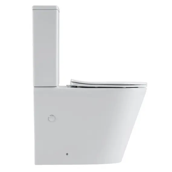 УНИТАЗ КОМПАКТ BLACK & WHITE W-7793 P-TRAP, GEBERIT, RIMLESS 61X36X85