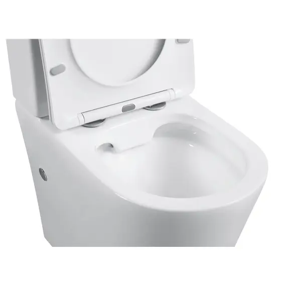 УНИТАЗ КОМПАКТ BLACK & WHITE W-7793 P-TRAP, GEBERIT, RIMLESS 61X36X85