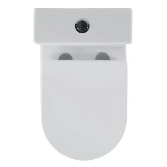 УНИТАЗ КОМПАКТ BLACK & WHITE W-7793 P-TRAP, GEBERIT, RIMLESS 61X36X85