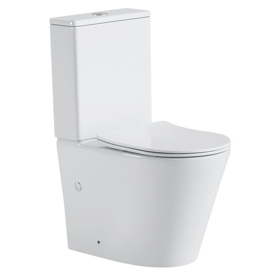 УНИТАЗ КОМПАКТ BLACK & WHITE W-7793 P-TRAP, GEBERIT, RIMLESS 61X36X85