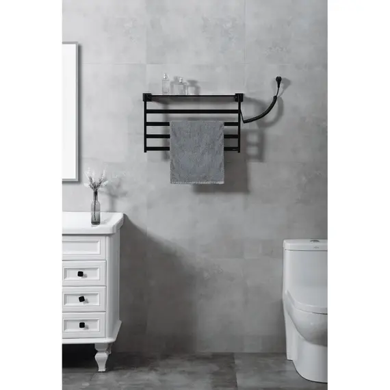 ПОЛОТЕНЦЕСУШИТЕЛЬ N-333B MATT BLACK 58Х35X13