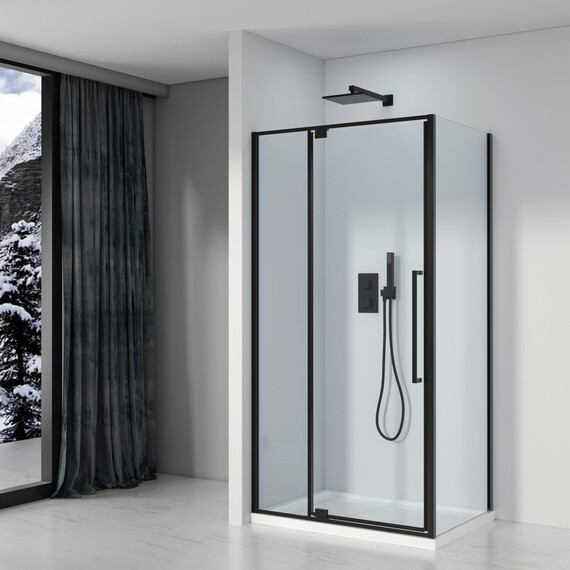 ДУШЕВОЙ УГОЛОК BLACK & WHITE S812 BC 90Х90Х195