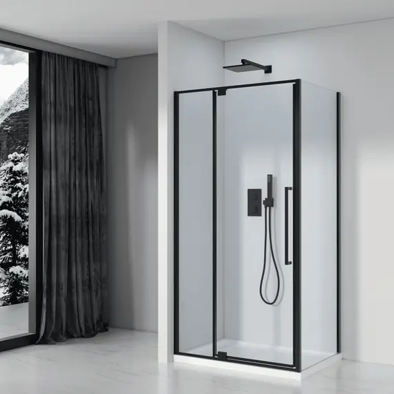 ДУШЕВОЙ УГОЛОК BLACK & WHITE S818 BC 100Х80Х195