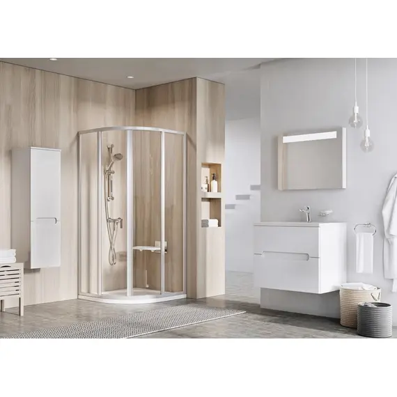 ДУШЕВОЙ УГОЛОК RAVAK SUPERNOVA SKCP4-90 СМ ЧЕРНЫЙ ПРОФИЛЬ, МАТОВЫЙ ПОЛИСТИРОЛ