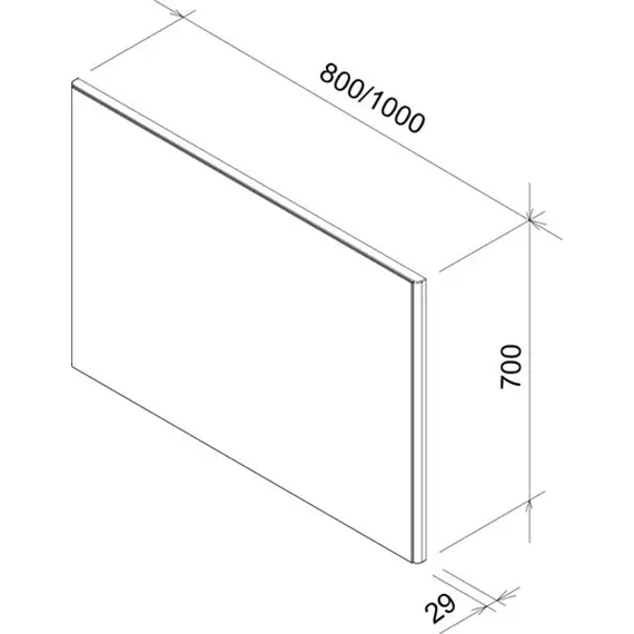 ЗЕРКАЛО RAVAK RING 1000 СЕРОЕ