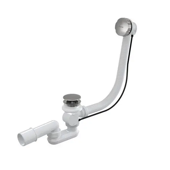 СТОЧНЫЙ КОМПЛЕКТ ДЛЯ ВАННЫ С ПЕРЕЛИВОМ RAVAK "КЛИК-КЛАК" 800 ММ