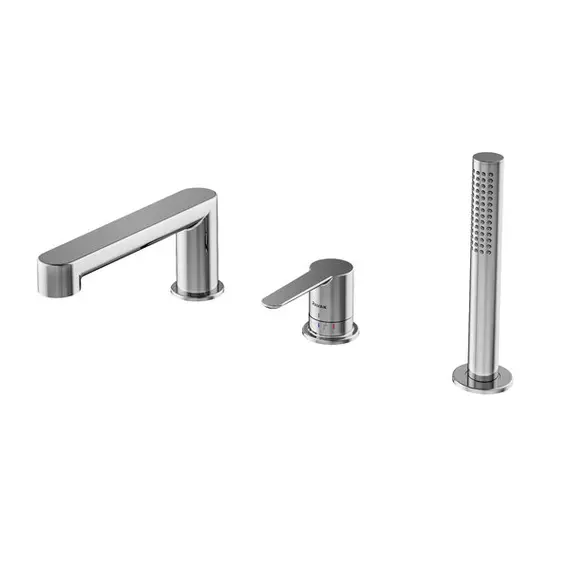 СМЕСИТЕЛЬ RAVAK PURI ДЛЯ ВАННЫ С ТРЕМЯ ОТВЕРСТИЯМИ, PU 026.00