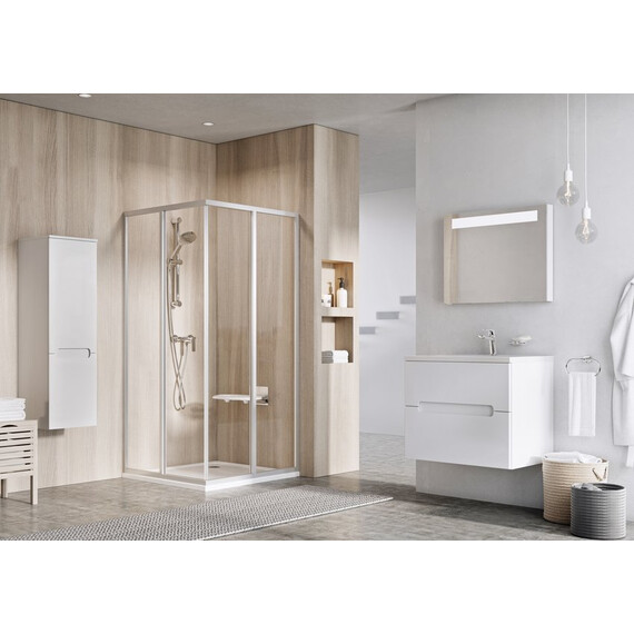 ДУШЕВОЙ УГОЛОК RAVAK SUPERNOVA SRV2-80 S 195 САТИН+TRANSPARENT