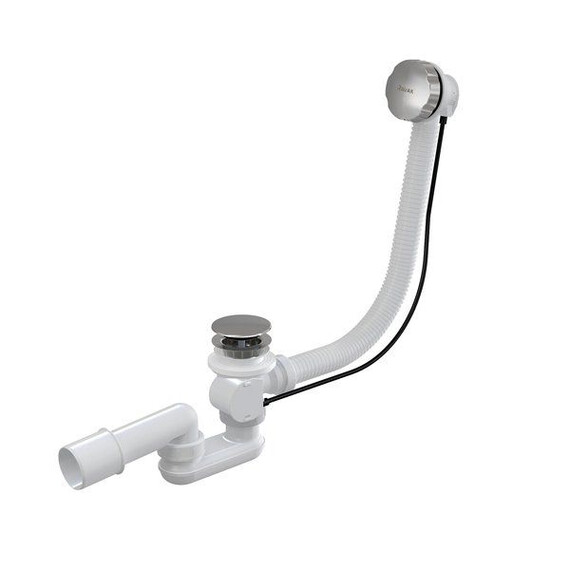 СТОЧНЫЙ КОМПЛЕКТ ДЛЯ ВАННЫ С ПЕРЕЛИВОМ RAVAK "ХРОМ" 570 ММ