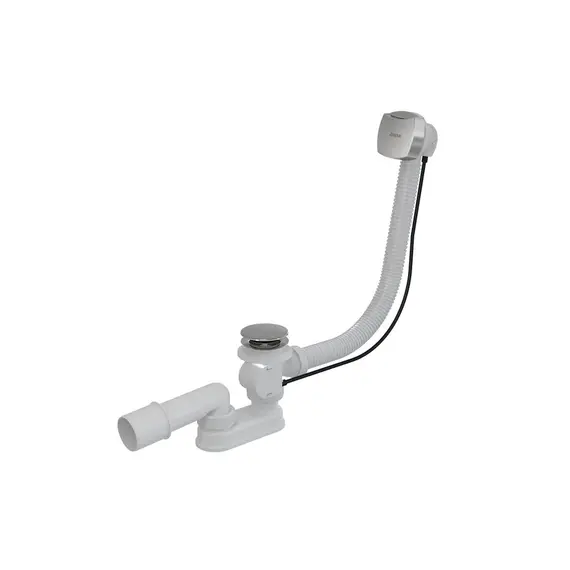 СТОЧНЫЙ КОМПЛЕКТ ДЛЯ ВАННЫ С ПЕРЕЛИВОМ RAVAK "ХРОМ II" КВАДРАТНЫЙ 800 ММ