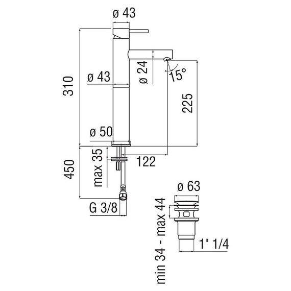СМЕСИТЕЛЬ ДЛЯ РАКОВИНЫ LV00428/2WM LIVE БЕЛЫЙ, МАТОВЫЙ