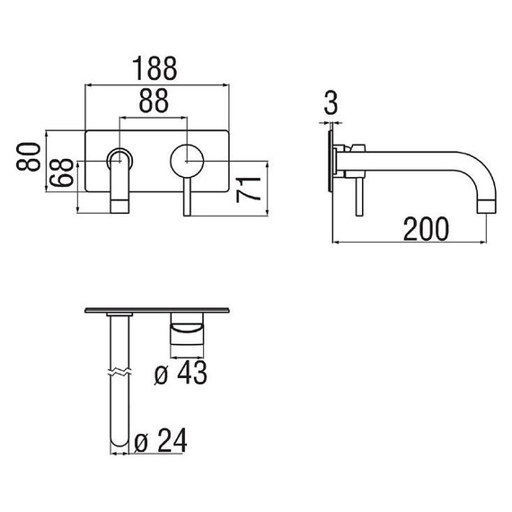 СМЕСИТЕЛЬ ДЛЯ РАКОВИНЫ NOBILI LIVE LV00198/1WM БЕЛЫЙ