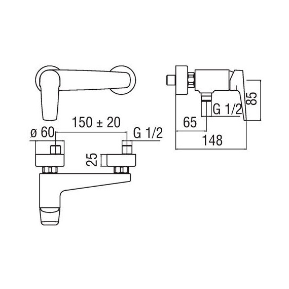 СМЕСИТЕЛЬ ДЛЯ ДУША NOBILI NOBI NB84130CR