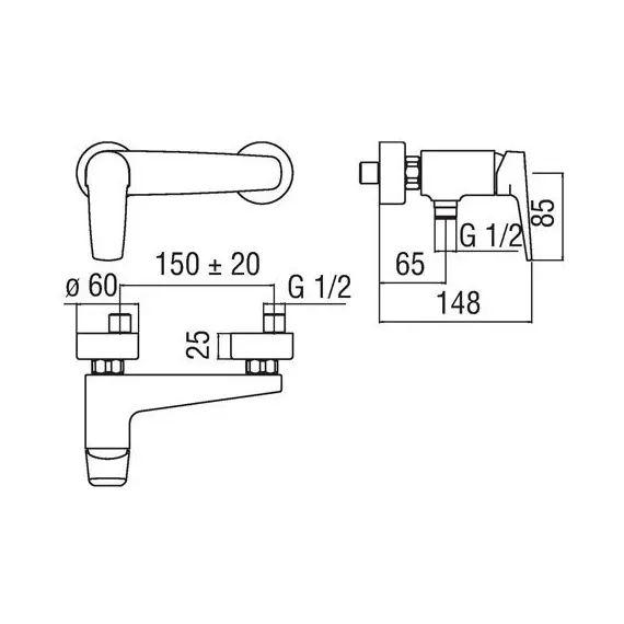 СМЕСИТЕЛЬ ДЛЯ ДУША NOBILI NOBI NB84130CR