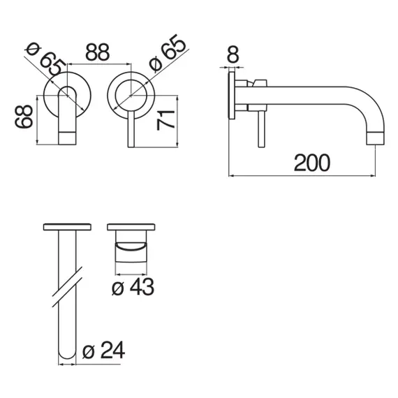 СМЕСИТЕЛЬ ДЛЯ РАКОВИНЫ NOBILI LIVE LV00199/1WM POLAR WHITE