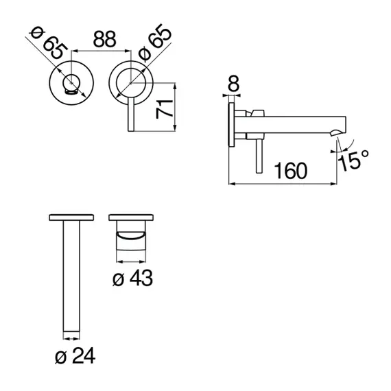 СМЕСИТЕЛЬ ДЛЯ РАКОВИНЫ NOBILI LIVE LV00499CR CHROME
