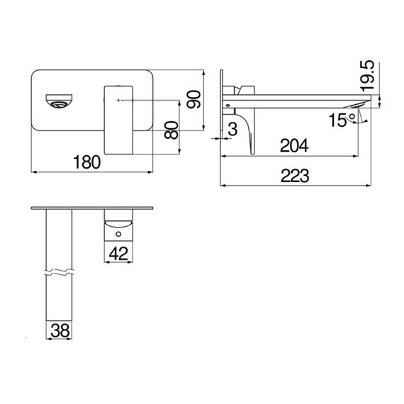 СМЕСИТЕЛЬ ДЛЯ РАКОВИНЫ NOBILI SEVEN SE124198/1CR CHROME