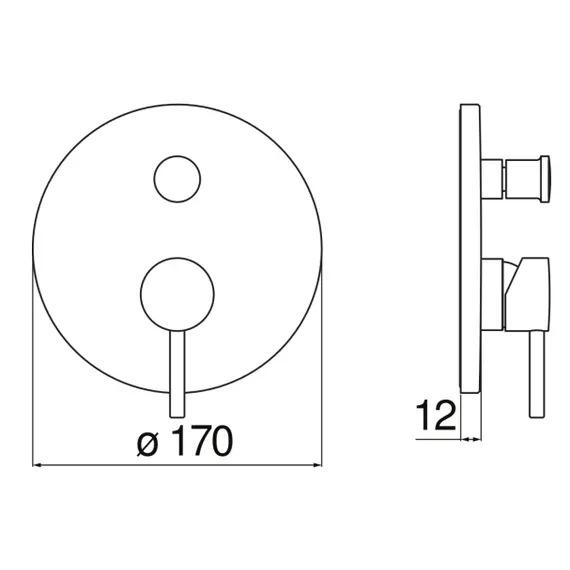 СМЕСИТЕЛЬ ДЛЯ ДУША NOBILI LIVE LV00100/ECR CHROME
