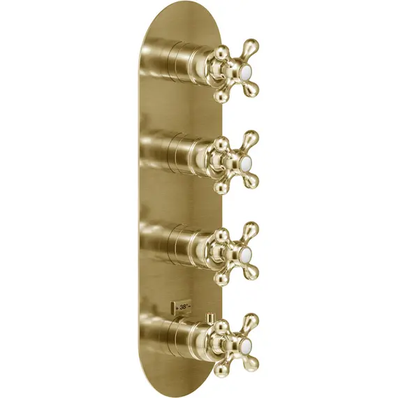 СМЕСИТЕЛЬ ДЛЯ ДУША NOBILI GRAZIA GRC5103BR (НА 3 ВЫХОДА) ANCIENT BRONZE