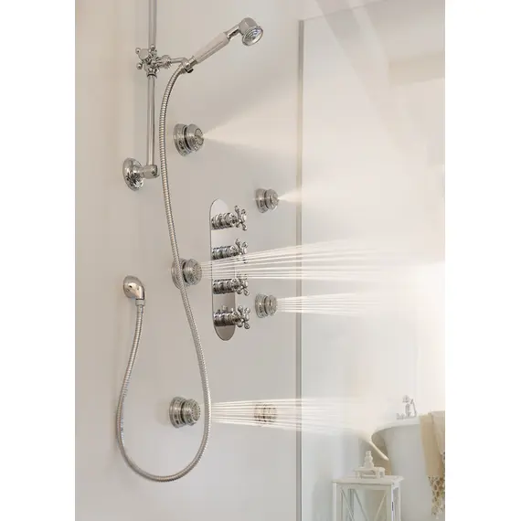 СМЕСИТЕЛЬ ДЛЯ ДУША NOBILI GRAZIA GRC5103BR (НА 3 ВЫХОДА) ANCIENT BRONZE