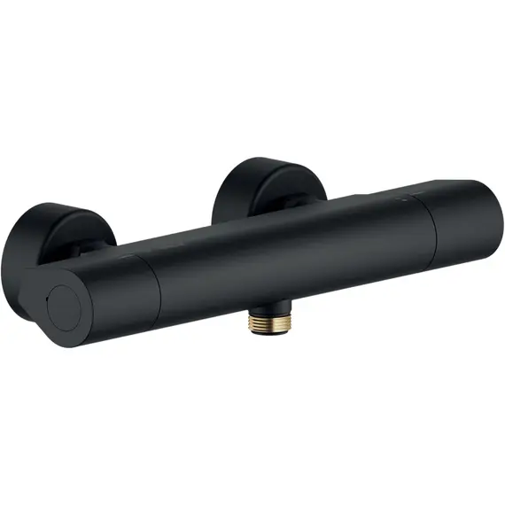 СМЕСИТЕЛЬ ДЛЯ ДУША NOBILI SEVEN SE124030BM VELVET BLACK С ТЕРМОСТАТОМ, МАТОВЫЙ ЧЕРНЫЙ