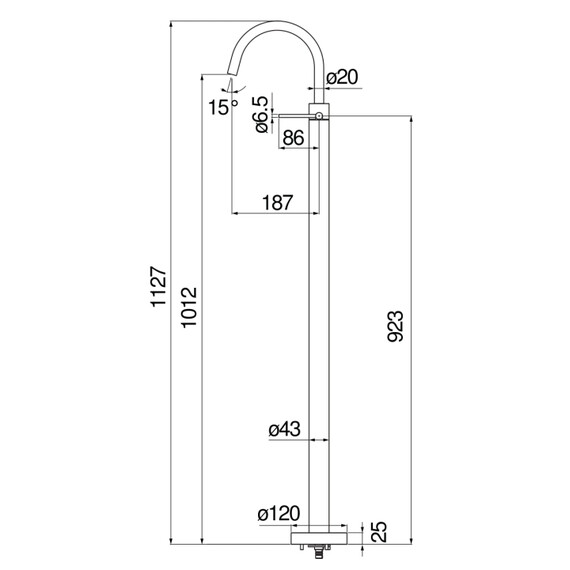 НАПОЛЬНЫЙ СМЕСИТЕЛЬ ДЛЯ РАКОВИНЫ NOBILI VELIS VE125189/3RCP RED CANYON