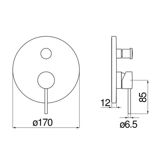 СМЕСИТЕЛЬ ДЛЯ ДУША NOBILI VELIS VE125100/EFLP DIAMOND SMOKE