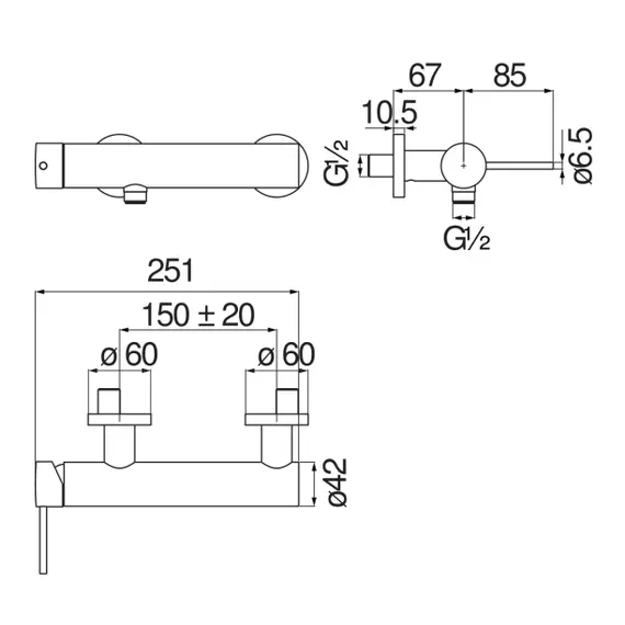СМЕСИТЕЛЬ ДЛЯ ДУША NOBILI VELIS VE125130RCP RED CANYON