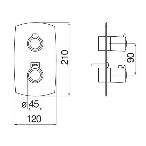 СМЕСИТЕЛЬ ДЛЯ ДУША NOBILI SOFI SI98102CR CHROME