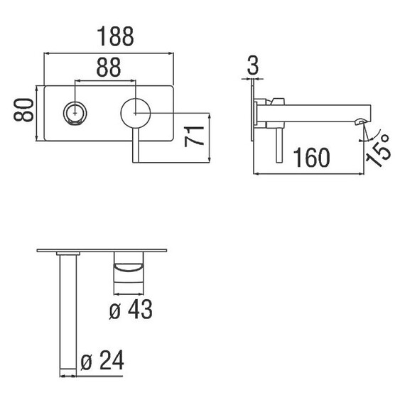 СМЕСИТЕЛЬ ДЛЯ РАКОВИНЫ NOBILI LIVELV00498WM БЕЛЫЙ