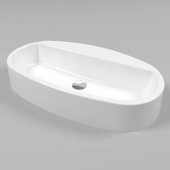 РАКОВИНА НАКЛАДНАЯ WHITECROSS OBSIDIAN D 65X37 (БЕЛЫЙ ГЛЯНЕЦ)