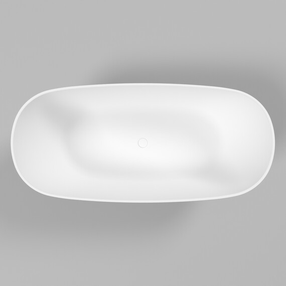 ВАННА ИЗ ИСКУССТВЕННОГО КАМНЯ WHITECROSS ONYX C 160X75 (БЕЛЫЙ МАТ)