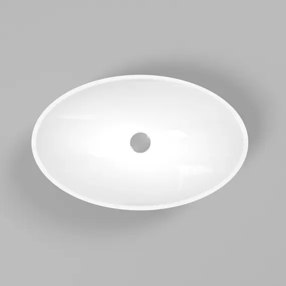 РАКОВИНА НАКЛАДНАЯ WHITECROSS AQUAMARINE 56X35 (БЕЛЫЙ ГЛЯНЕЦ)