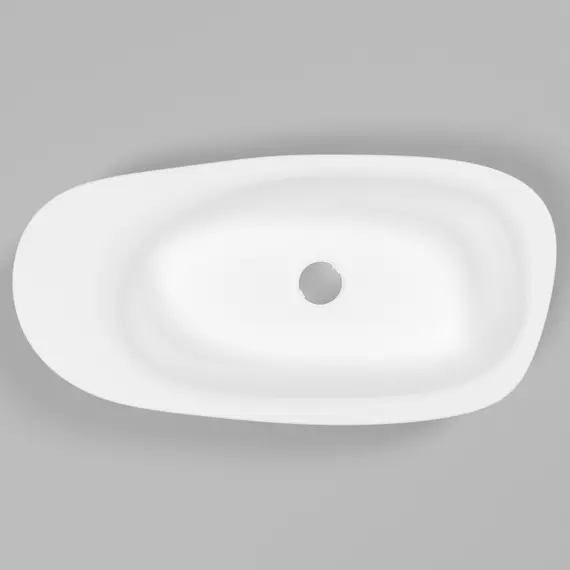 РАКОВИНА НАКЛАДНАЯ WHITECROSS MOONSTONE F 70X35 (БЕЛЫЙ МАТ)