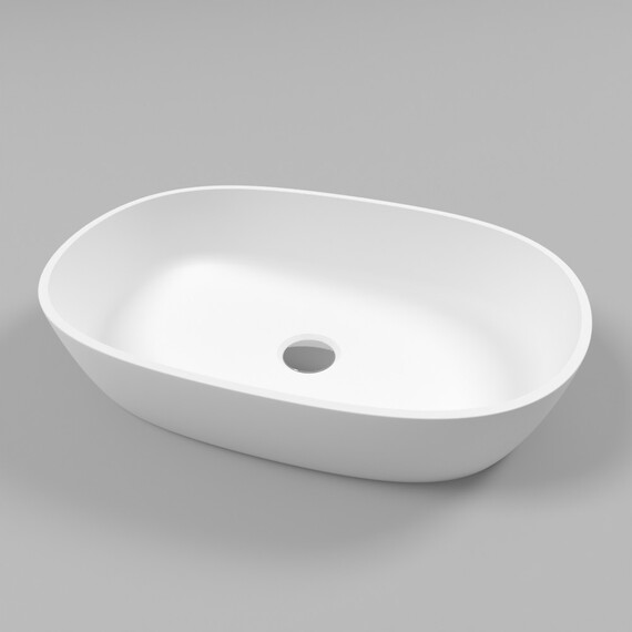 РАКОВИНА НАКЛАДНАЯ WHITECROSS OPAL 56X38 (БЕЛЫЙ МАТ)
