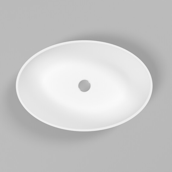 РАКОВИНА НАКЛАДНАЯ WHITECROSS CITRINE 60X40 (БЕЛЫЙ МАТ)