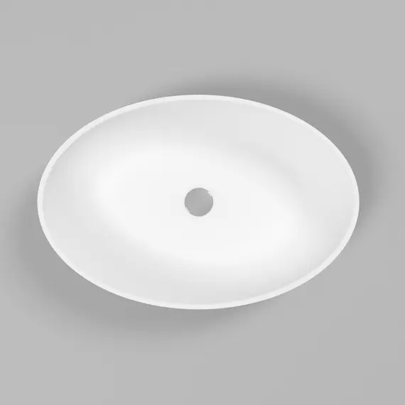 РАКОВИНА НАКЛАДНАЯ WHITECROSS CITRINE 60X40 (БЕЛЫЙ МАТ)