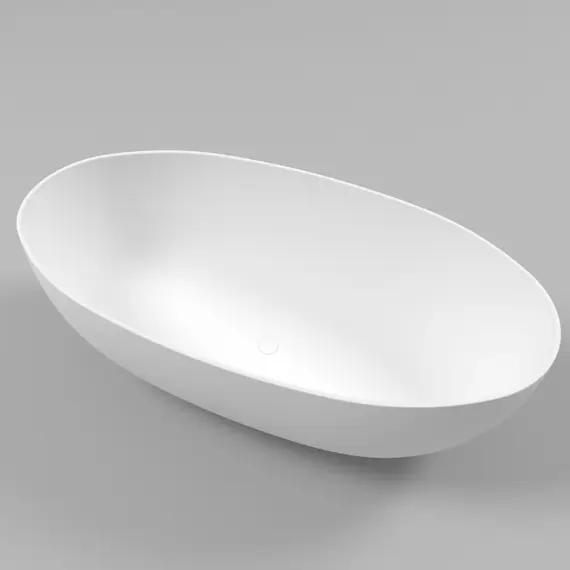 ВАННА ИЗ ИСКУССТВЕННОГО КАМНЯ WHITECROSS DIAMOND 170X87 (БЕЛЫЙ МАТ)