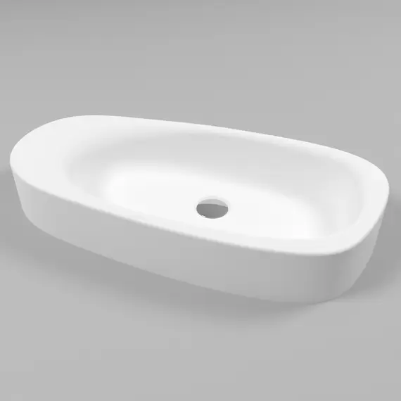 РАКОВИНА НАКЛАДНАЯ WHITECROSS MOONSTONE F 70X35 (БЕЛЫЙ МАТ)